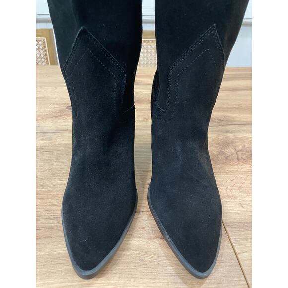 Blondo Women's Wylde Tall Boots Black Suede Size 6.5 NWT Waterproof Pointed Toe - Picture 7 of 13